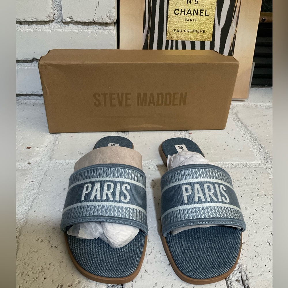 Steven Madden Paris Slides NIB